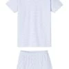 Lake Pima Weekend Shorts Set In French Blue -Sleepwear Shop French Blue Weekend Shorts Set