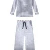 Lake Pima Maternity Wide Leg Pajama Set In White Breton Stripe 2 Lake Pima Maternity Wide Leg Pajama Set In White Breton Stripe -Sleepwear Shop LAKE Fall2023 PimaMaternityHenleyLL NavyBretonStripe 1200x1800 d9715cfd c8ba 4613 ac39 f01f61b0a839