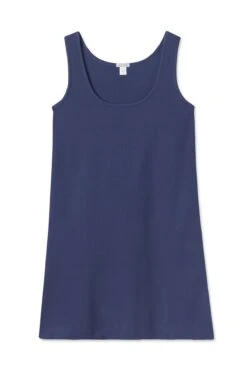 Lake Pointelle Tank Gown In Navy