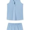 Lake Pima Scallop Shorts Set In Chambray Blue 2 Lake Pima Scallop Shorts Set In Chambray Blue -Sleepwear Shop LAKE Summer2023 ScallopSS PlacidBlue 1200x1800 b09177df 2817 4f06 9add f60ee5366723