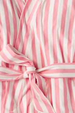 Lake DreamKnit Kimono Pajama Set In Coral Stripe 9 Lake DreamKnit Kimono Pajama Set In Coral Stripe -Sleepwear Shop LAKE Website WebCrop Spring2023 Fabrics Dreamknit CoralStripe