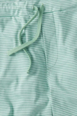 Lake Men's Pima Pajama Shorts Set In Spruce -Sleepwear Shop LAKE Website WebCrop Spring2023 Fabrics Pima SpruceStripe