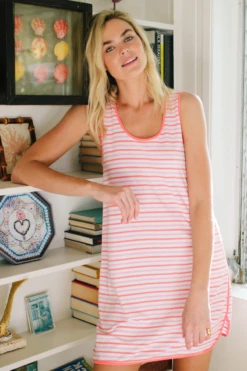 Lake Pima Tank Gown In Tiki -Sleepwear Shop La Playa 0009 635A9267 jpg