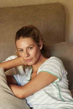 Lake Pima Short-Long Set In Celadon -Sleepwear Shop Provence 11