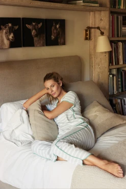 Lake Pima Short-Long Set In Celadon -Sleepwear Shop Provence 9