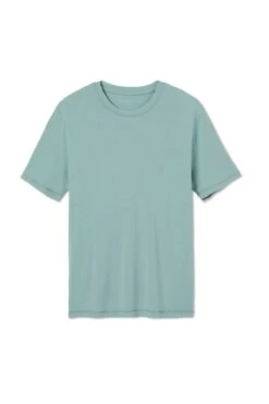 Lake Men's Short Sleeve Bamboo Tee In Spruce