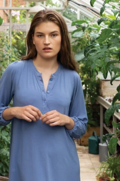 Lake DreamKnit Henley Nightgown In Aura 7 Lake DreamKnit Henley Nightgown In Aura -Sleepwear Shop english garden40