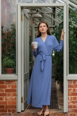 Lake DreamKnit Midi Robe In Aura 11 Lake DreamKnit Midi Robe In Aura -Sleepwear Shop english garden43