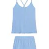 Lake DreamKnit Charlotte Shorts Set In French Blue -Sleepwear Shop french blue ruffle SS 1200x1800 19fe6b84 2e54 432c 8bde c25dcc9d5bdb