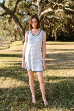 Lake Pima Tank Gown In Marine -Sleepwear Shop lake lowcountry 580 copy