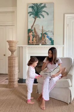 Lake Pima Maternity Short-Long Set In Rose -Sleepwear Shop maternity rose 2