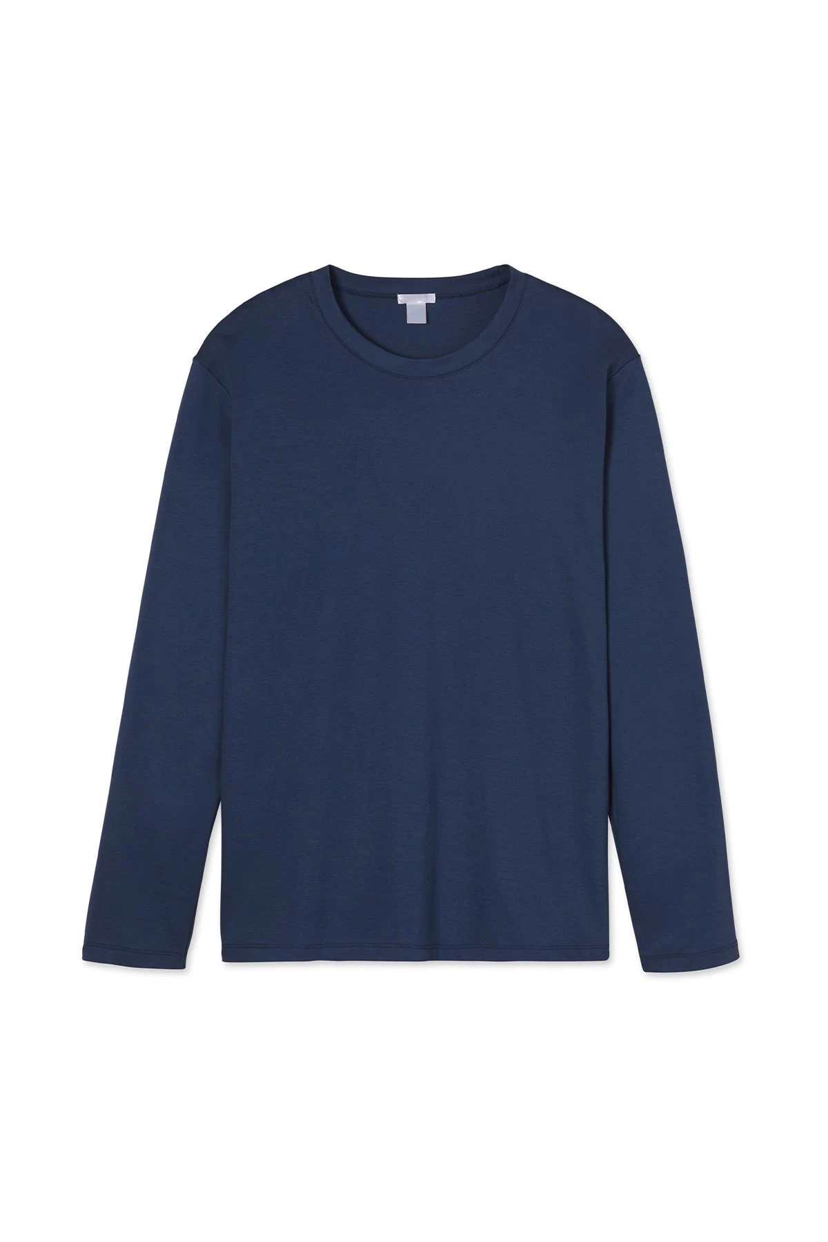 Lake Men's Long Sleeve Pima Tee In True Navy 3 Lake Men's Long Sleeve Pima Tee In True Navy