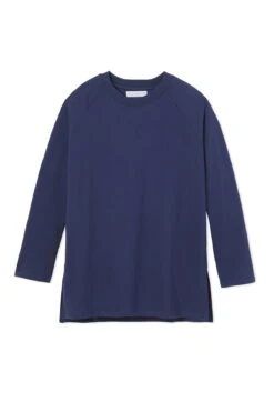 Lake Sweatshirt Tunic In Navy