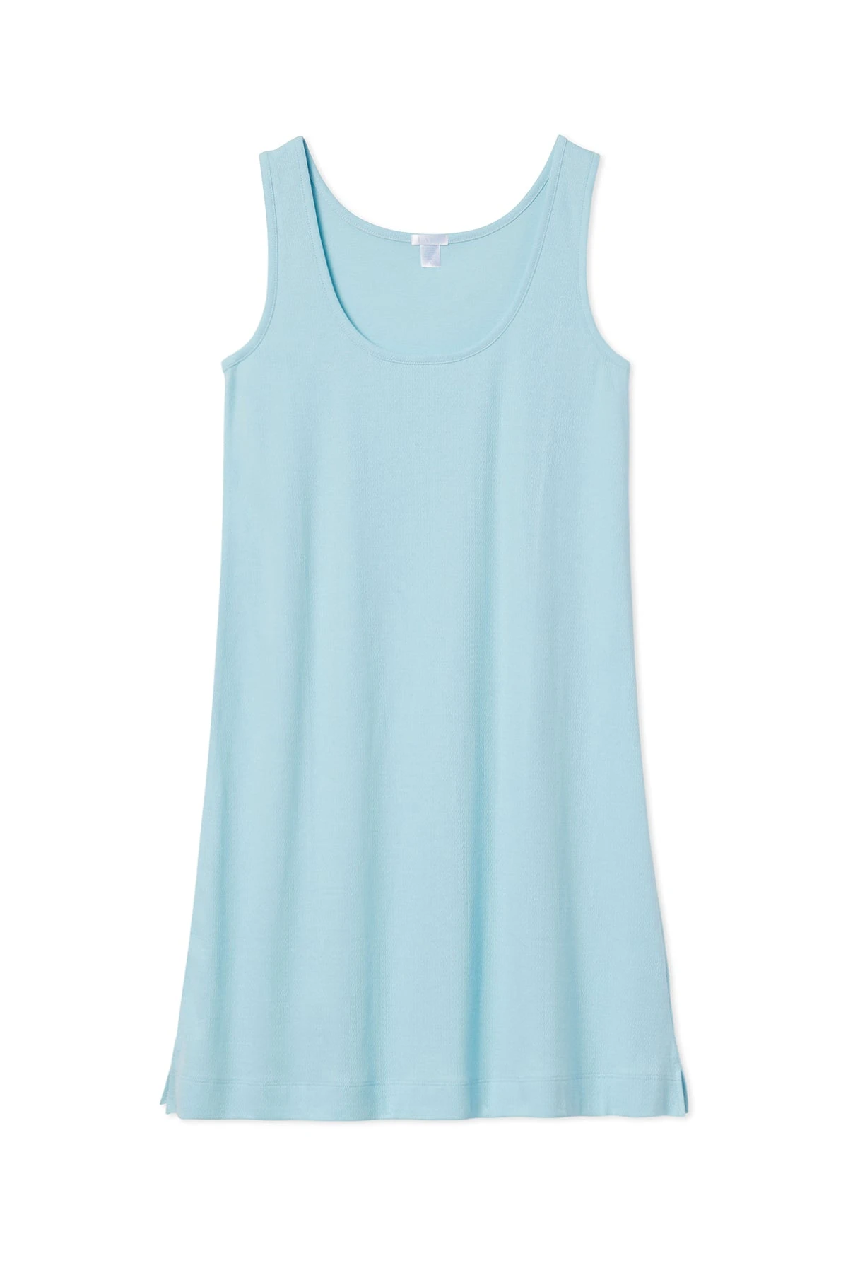 Lake Pointelle Tank Gown In Surf 3 Lake Pointelle Tank Gown In Surf