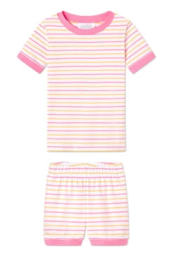 Lake Kids Shorts Set In Sherbet Stripe
