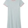 Lake Organic Pima Retro Nightgown In Sage