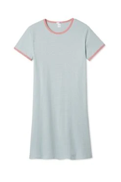 Lake Organic Pima Retro Nightgown In Sage