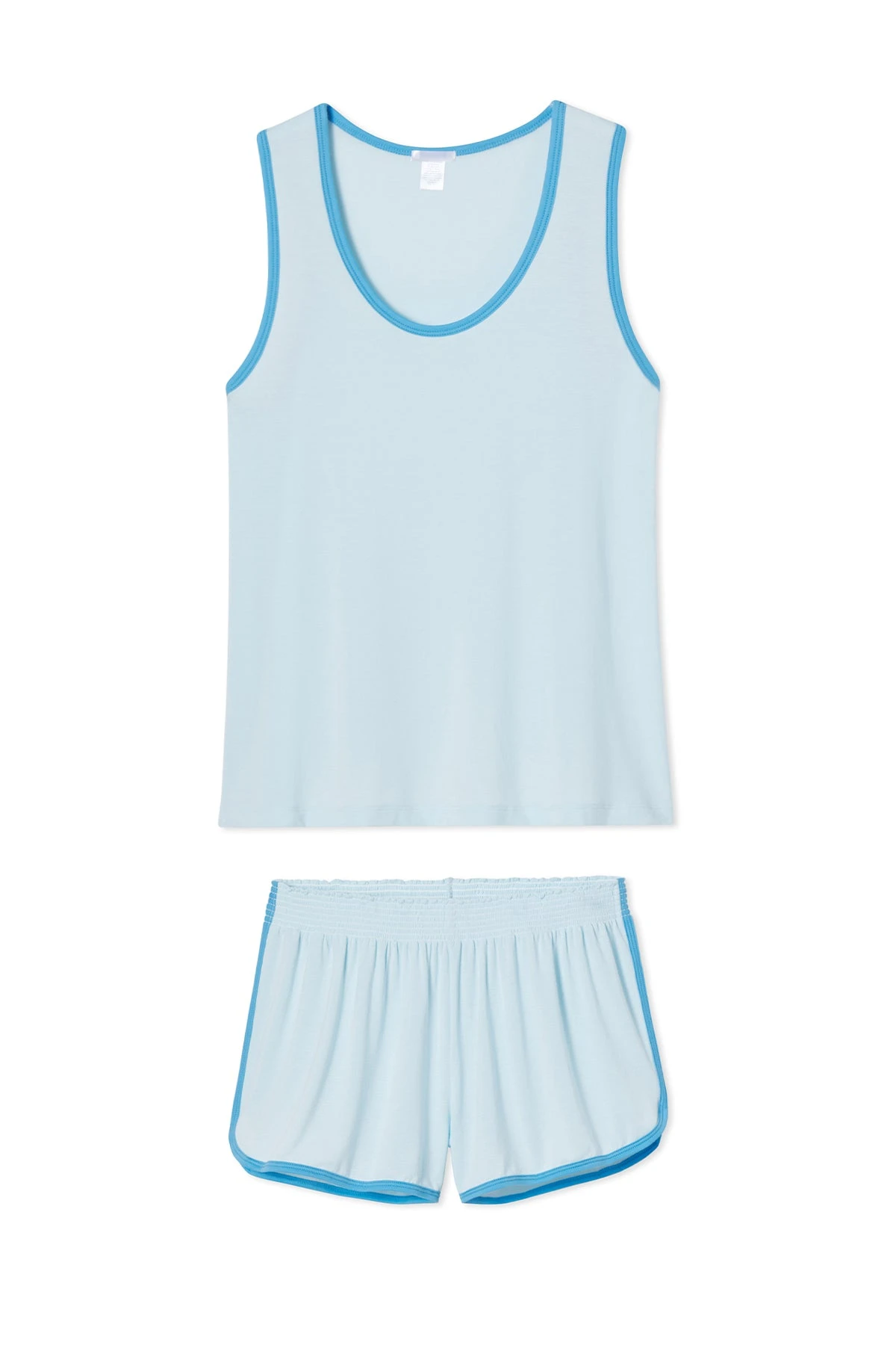 Lake DreamKnit Vintage Tank-Short Set In Pacific